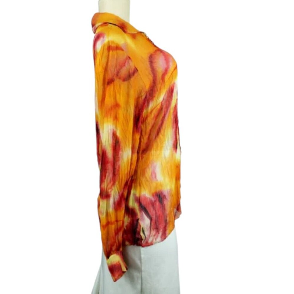 CHRISTIAN DIOR Abstract Sheer Blouse - Picture 2 of 5